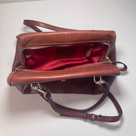 Coach Brown Leather Satchel Bag - Picture 5 of 7